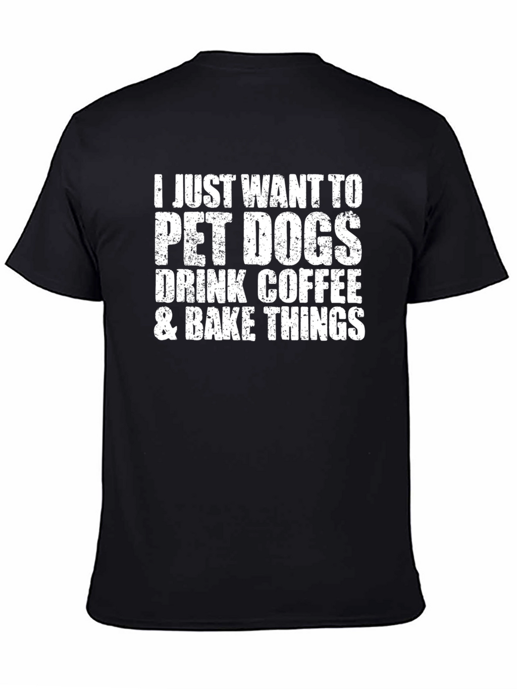 Pet Dogs Coffee & Baking Black Graphic Tee