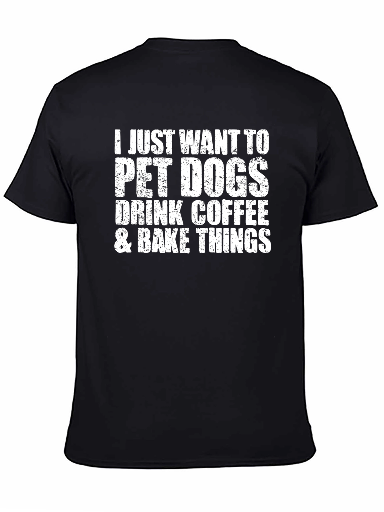 Pet Dogs Coffee & Baking Black Graphic Tee