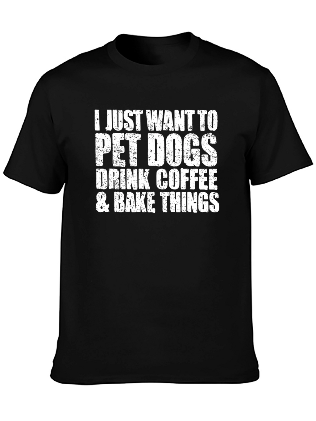 Pet Dogs Coffee & Baking Black Graphic Tee