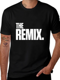 The Remix Black Cotton Graphic T-Shirt