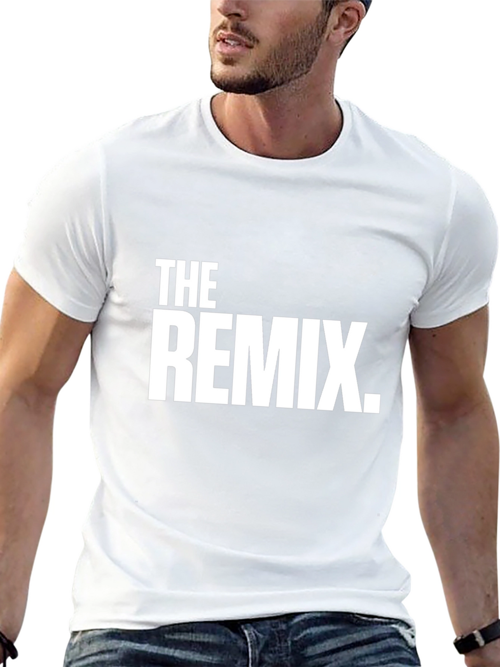 The Remix Black Cotton Graphic T-Shirt