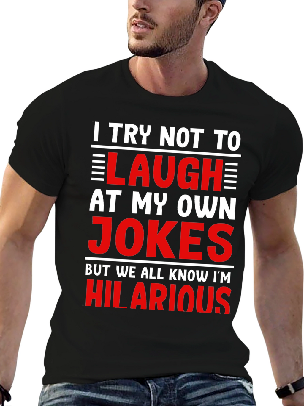 Hilarious Jokes T-Shirt - Mens Graphic Tee