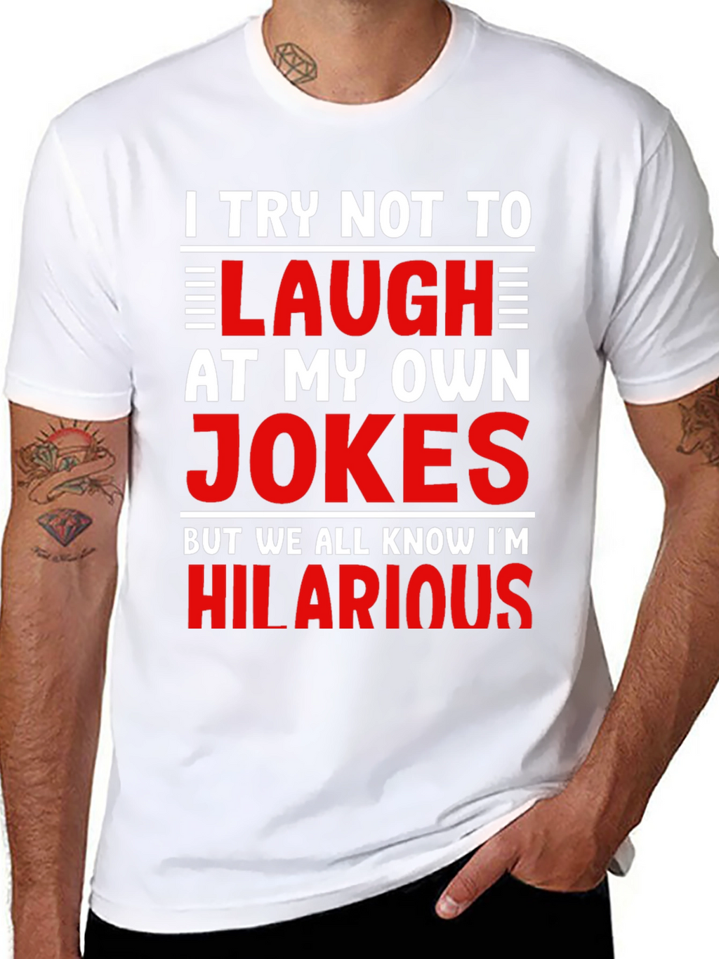 Hilarious Jokes T-Shirt - Mens Graphic Tee