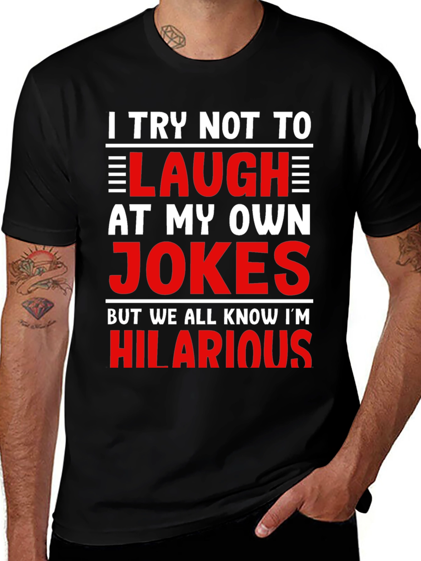Hilarious Jokes T-Shirt - Mens Graphic Tee