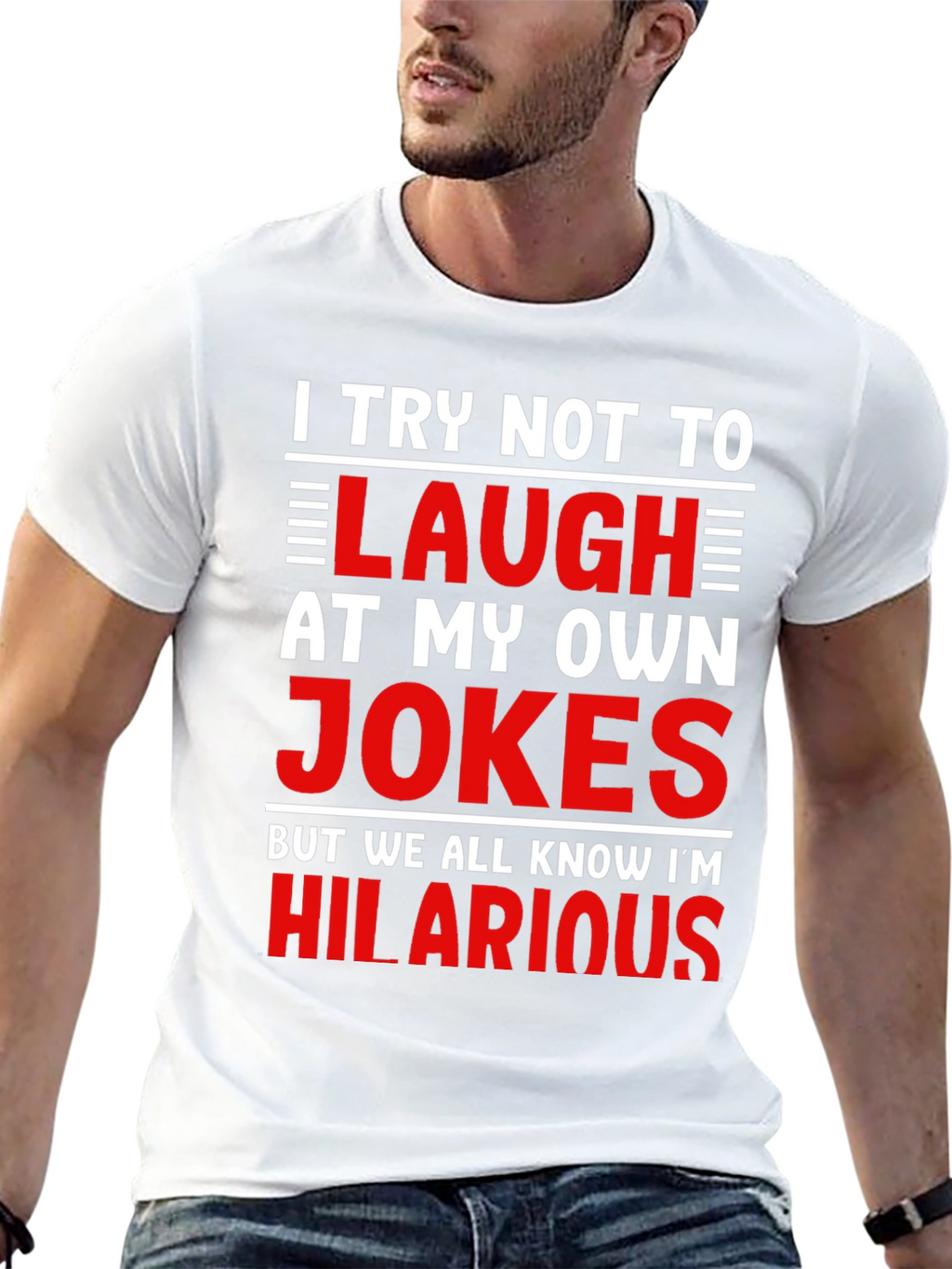 Hilarious Jokes T-Shirt - Mens Graphic Tee