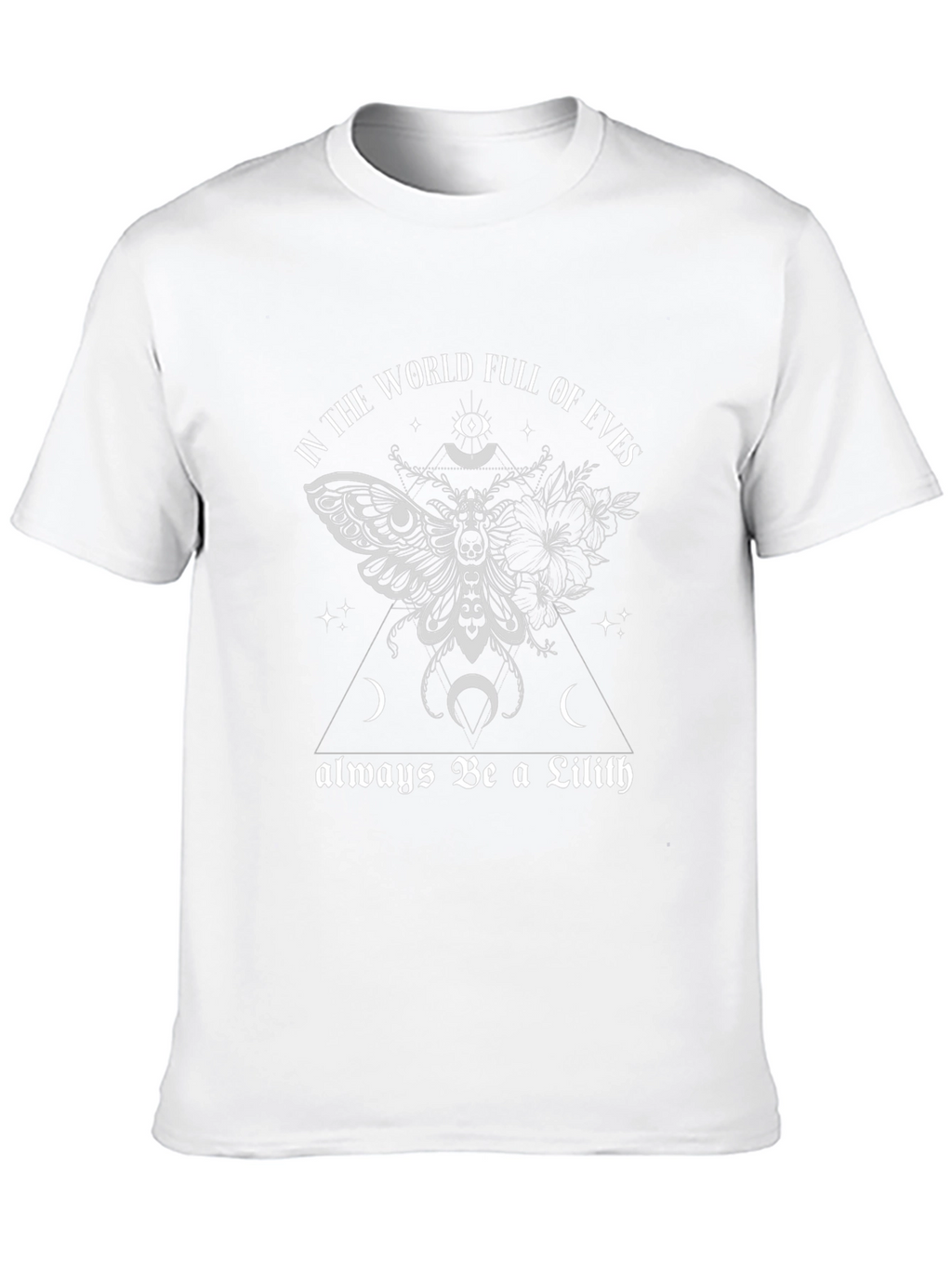 Lilith Moth Graphic Tee - Gothic Witch Style