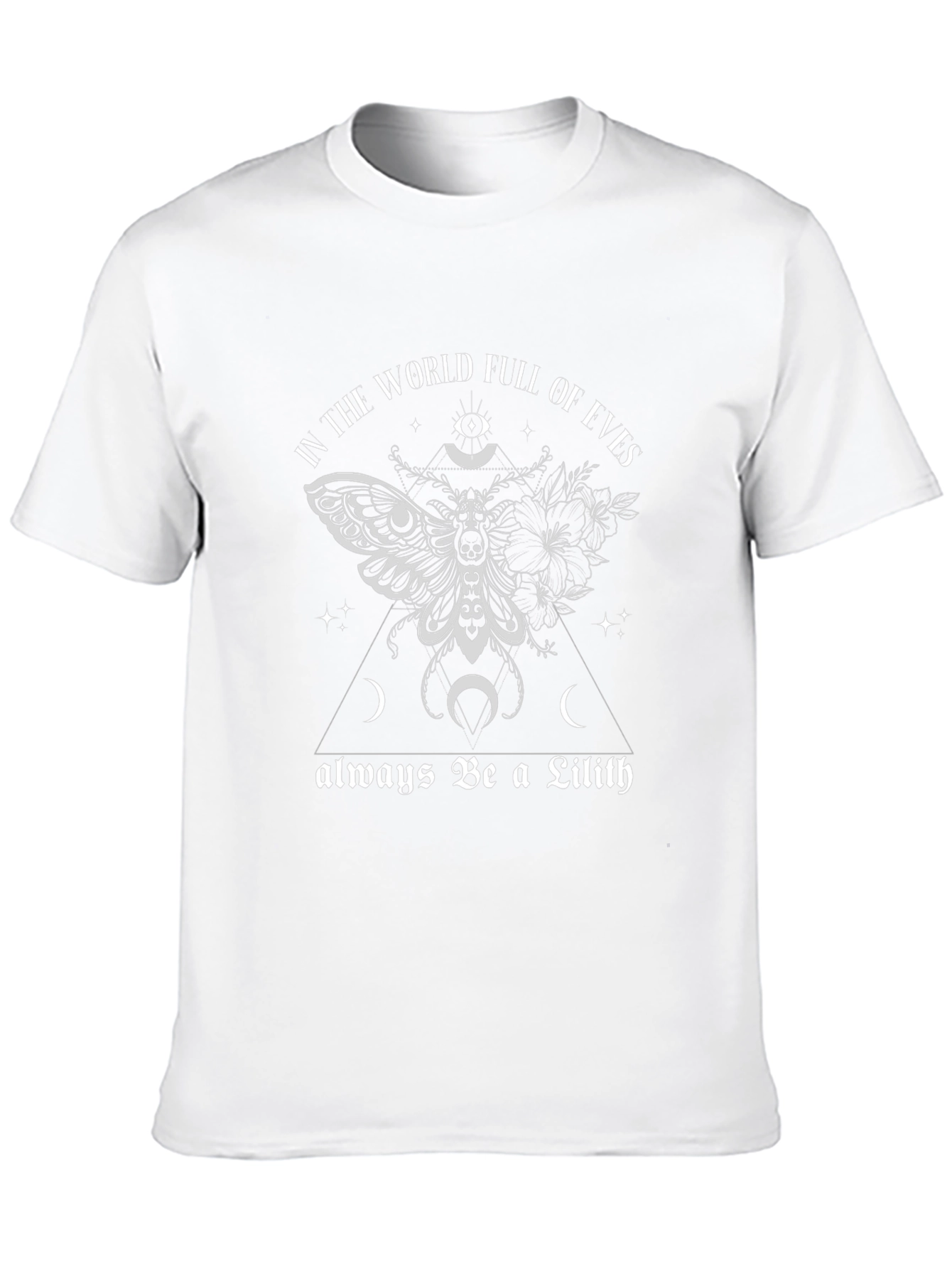 Lilith Moth Graphic Tee - Gothic Witch Style