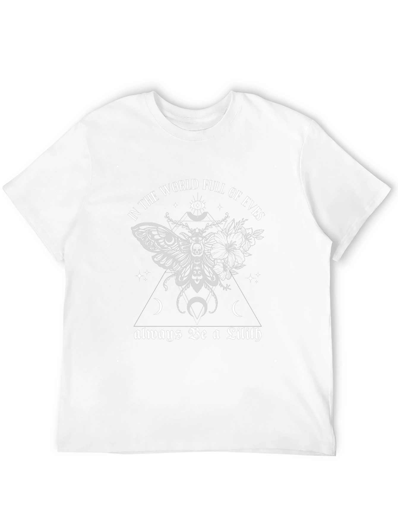 Lilith Moth Graphic Tee - Gothic Witch Style