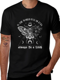 Lilith Moth Graphic Tee - Gothic Witch Style