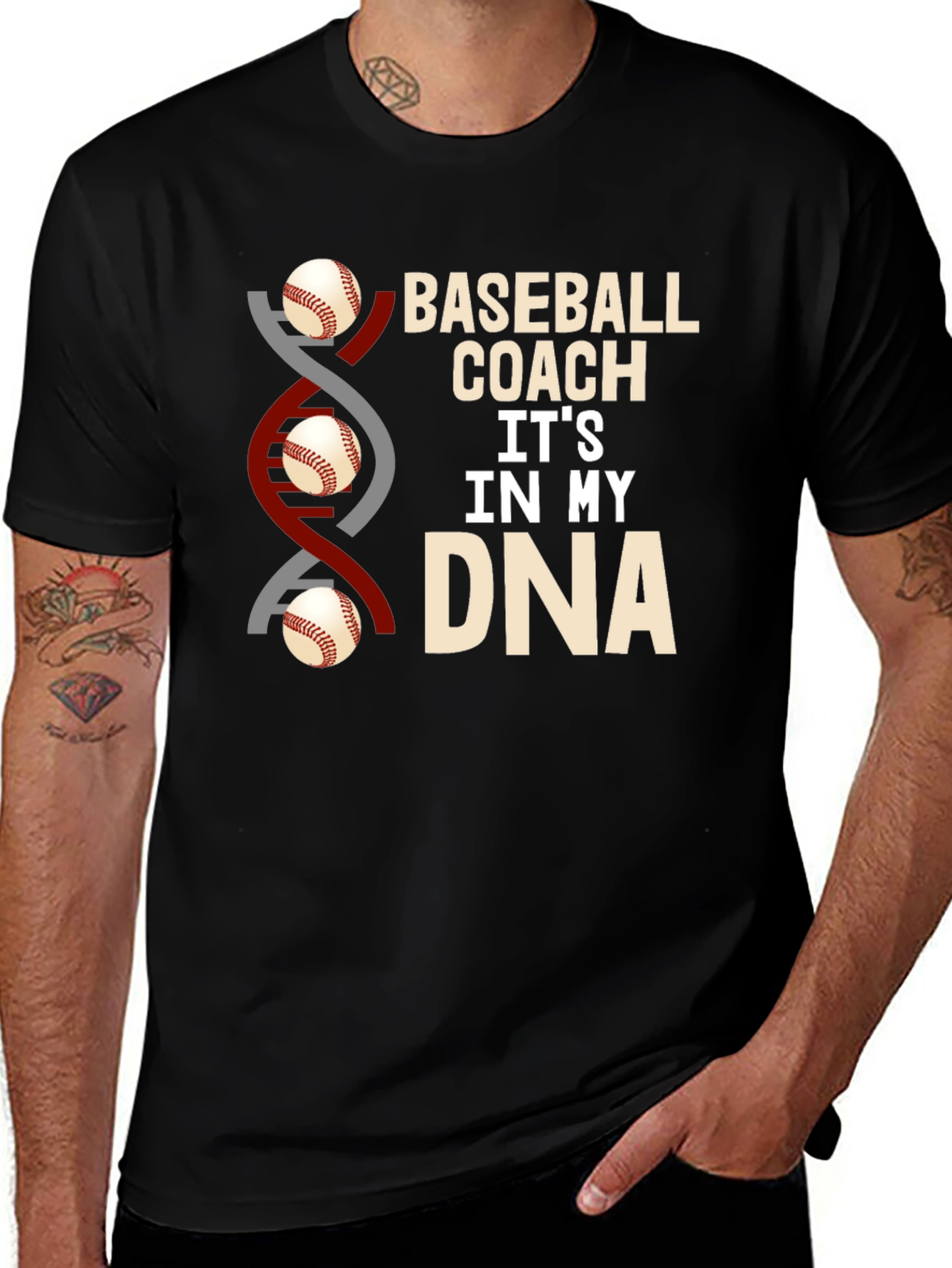 Baseball Coach DNA T-Shirt