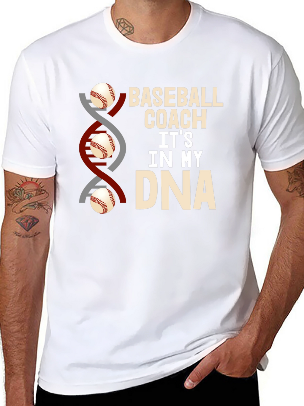 Baseball Coach DNA T-Shirt
