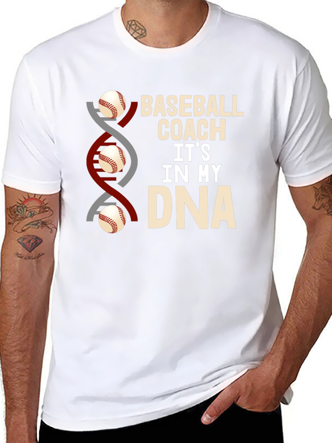 Baseball Coach DNA T-Shirt
