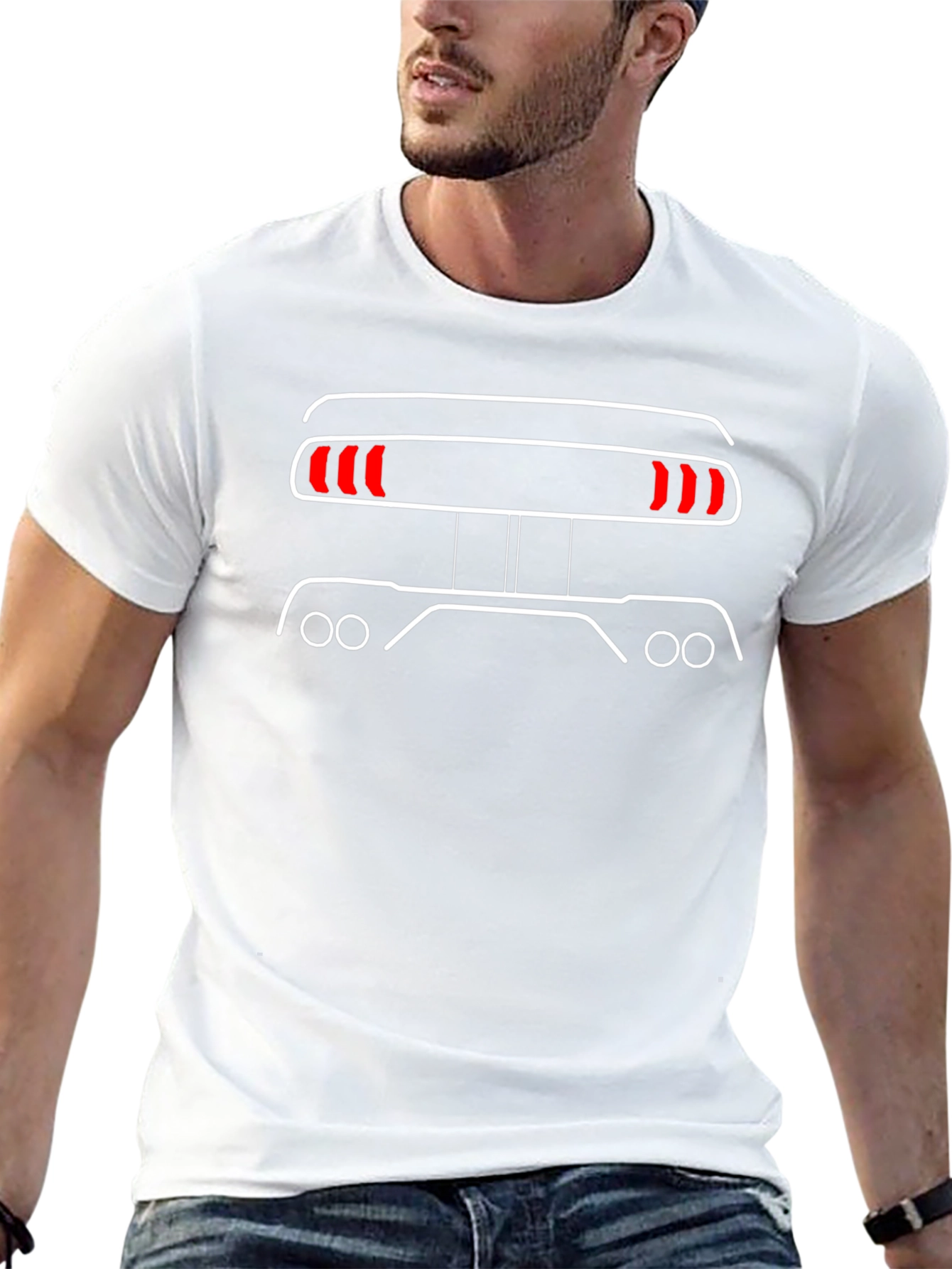 Muscle Car Tail Light T-Shirt - Automotive Fan Apparel