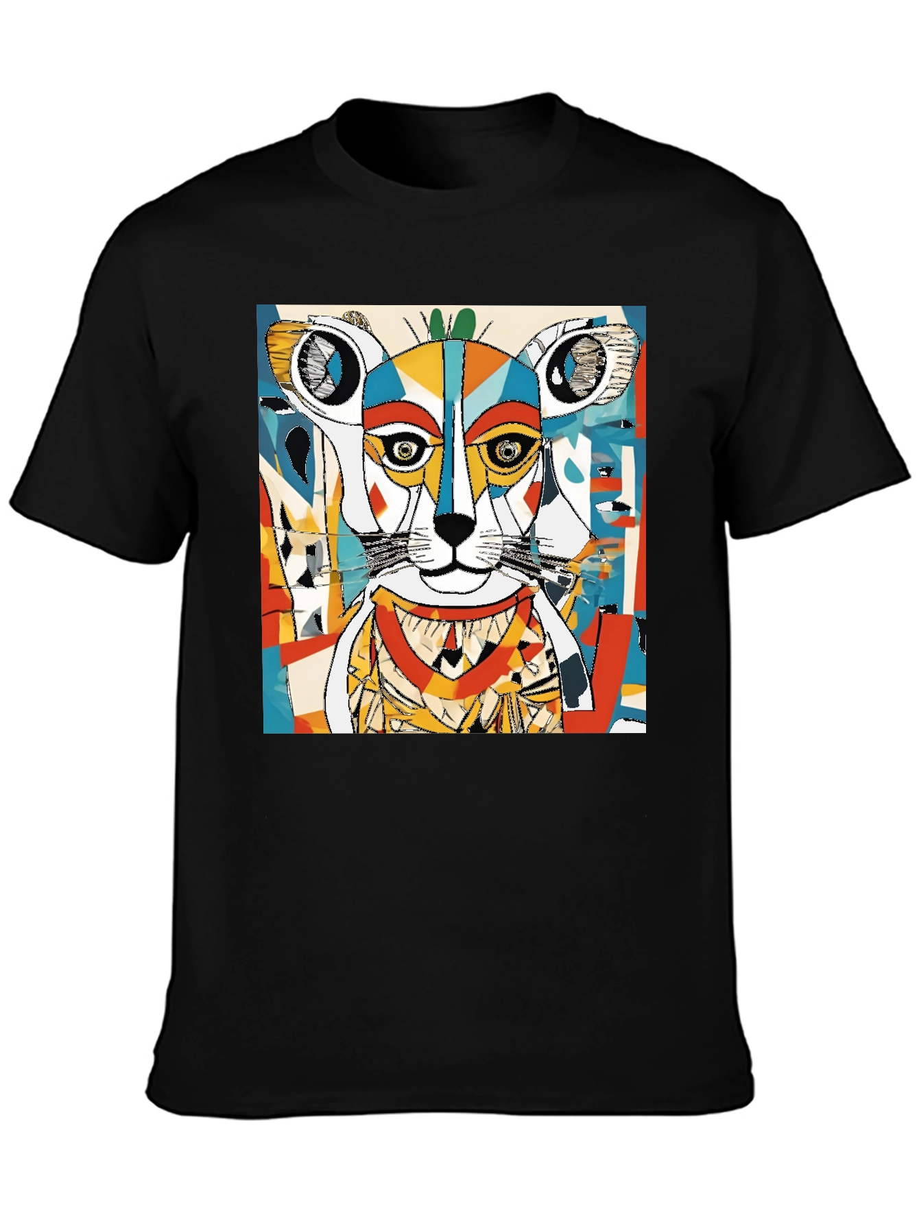 Abstract Animal Art Tee - Unique Graphic Design