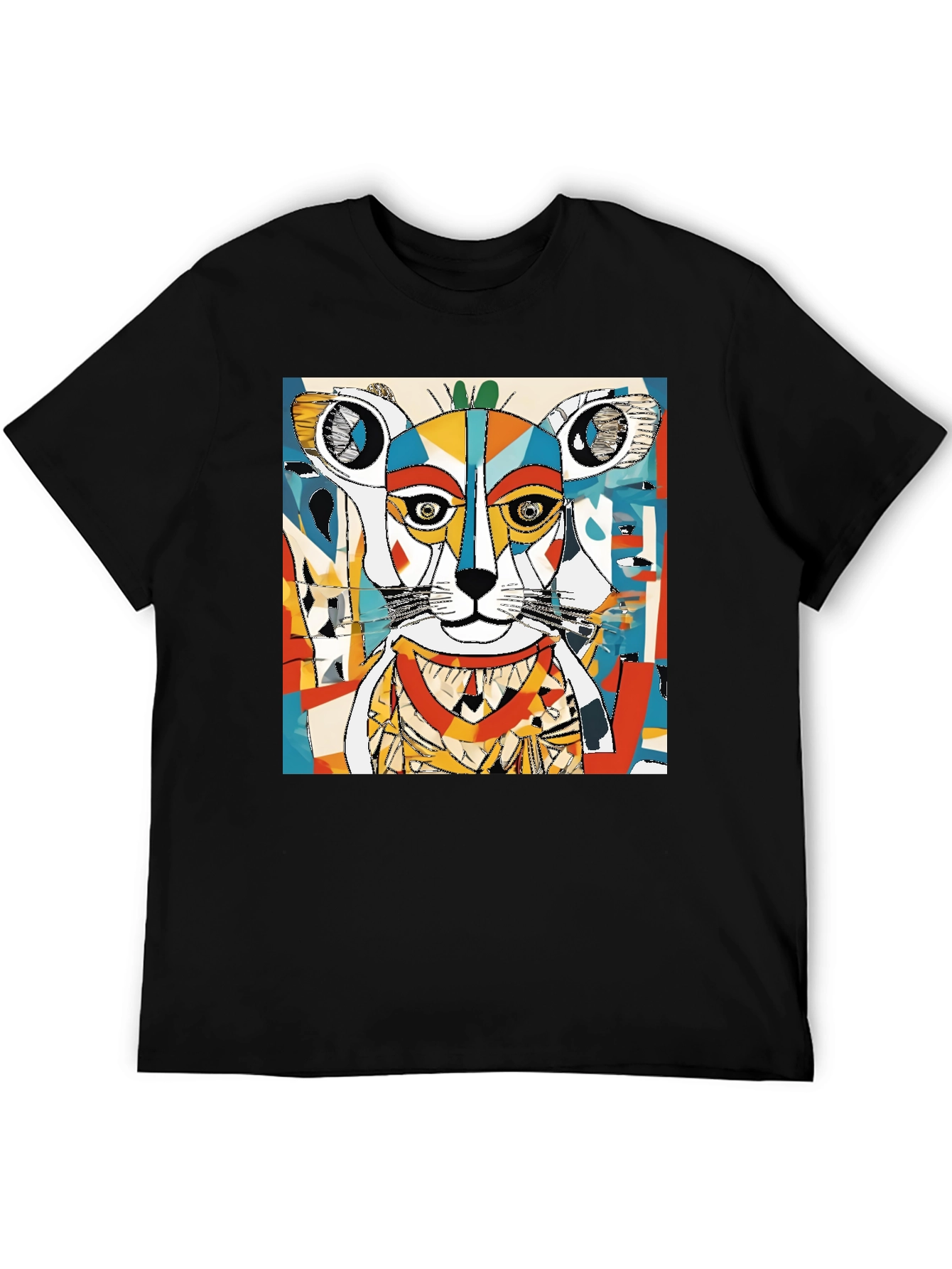 Abstract Animal Art Tee - Unique Graphic Design