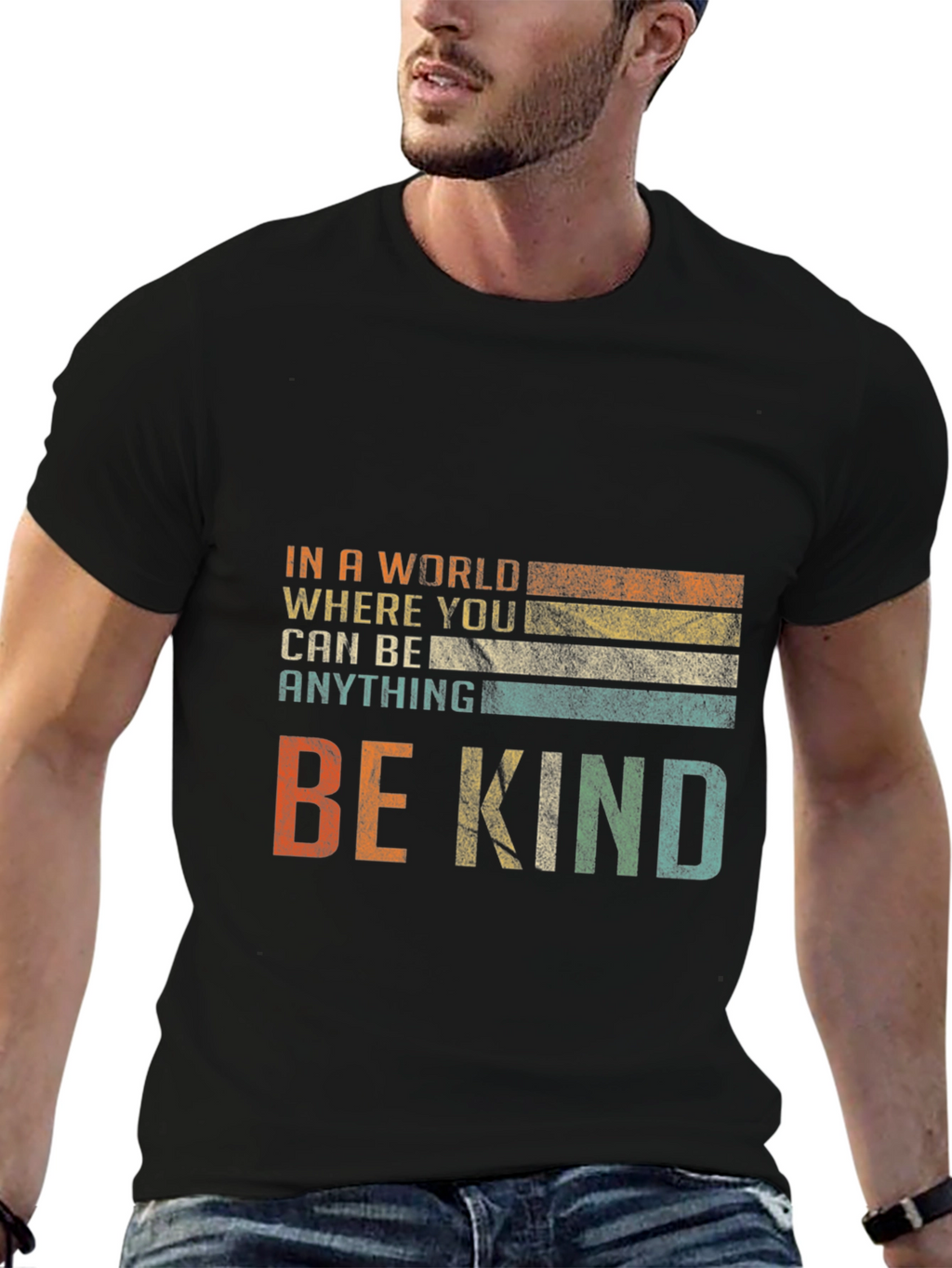 Be Kind Graphic Tee - Retro Style