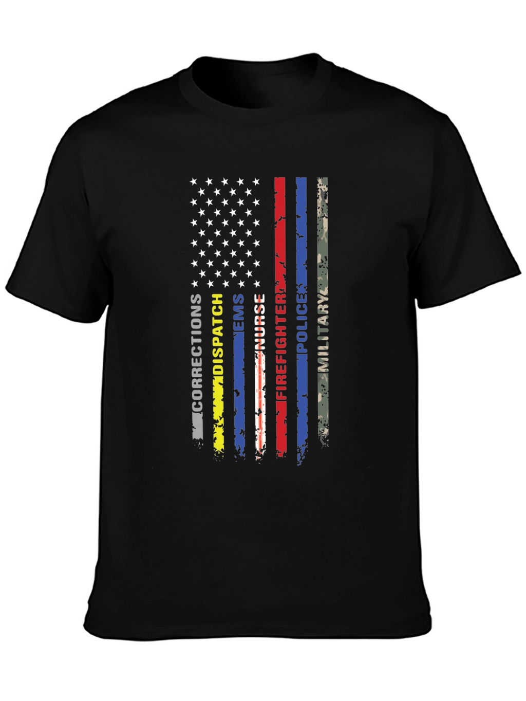 American Flag First Responder T-Shirt