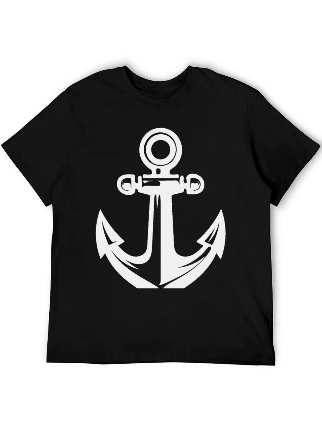 Classic Anchor Graphic Tee - Black Cotton Blend
