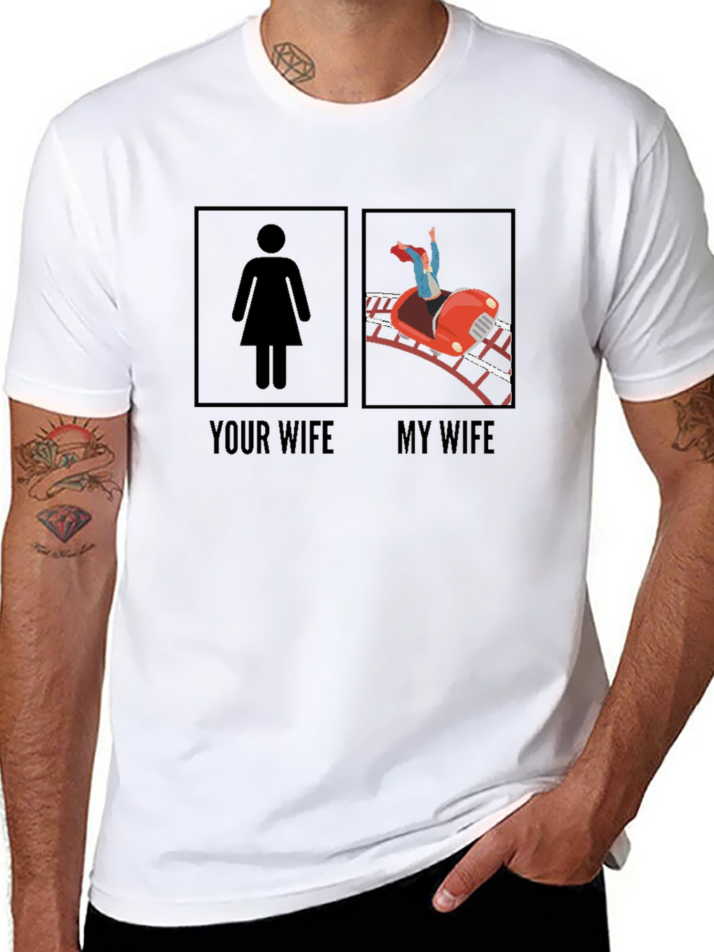 Funny Your Wife vs. My Wife Graphic Tee