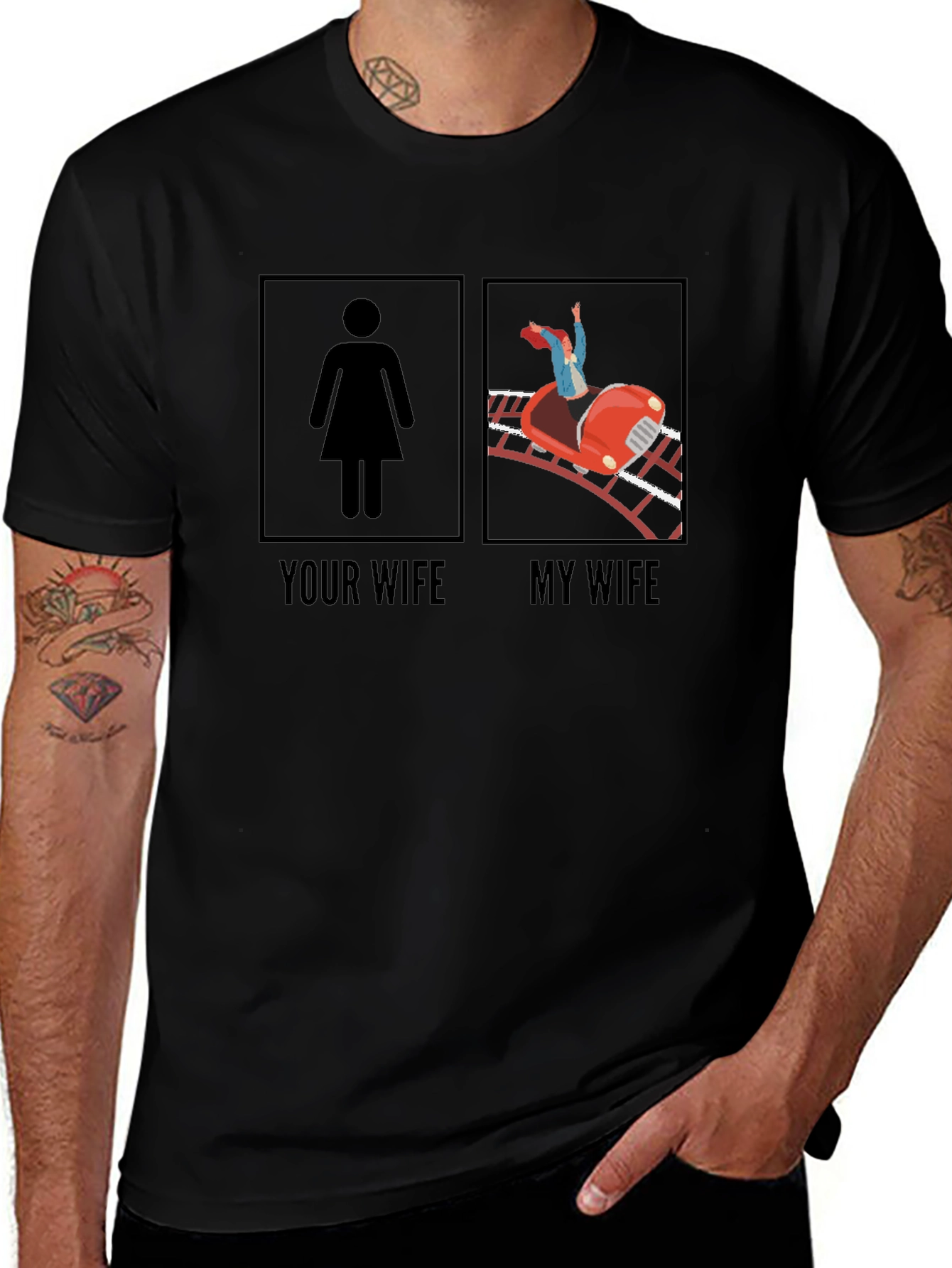 Funny Your Wife vs. My Wife Graphic Tee