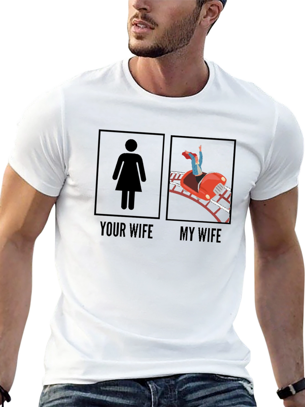 Funny Your Wife vs. My Wife Graphic Tee