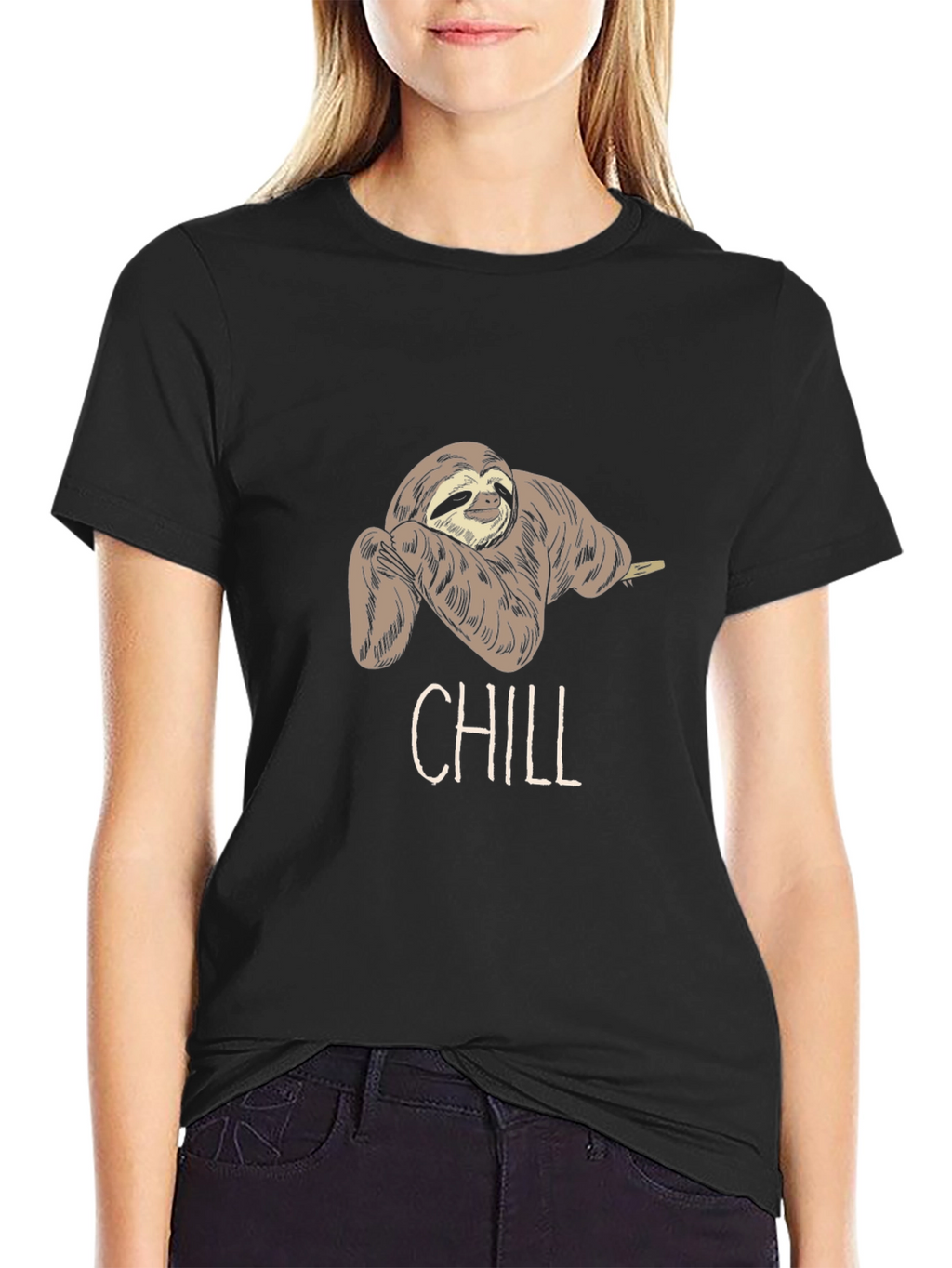 Chill Sloth Graphic Tee - Relaxed Fit
