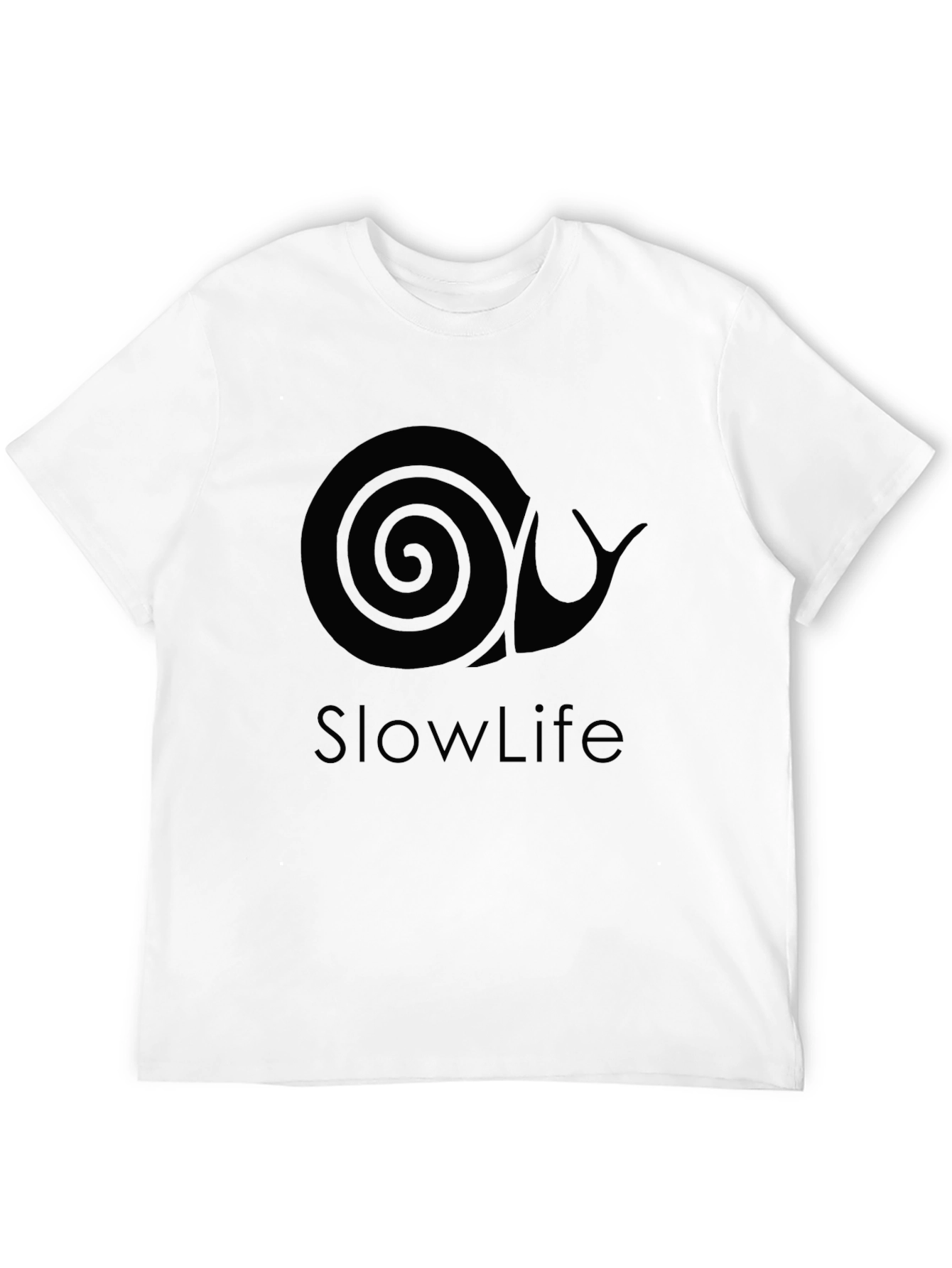 Slow Life Snail Graphic Tee - Relaxed Style