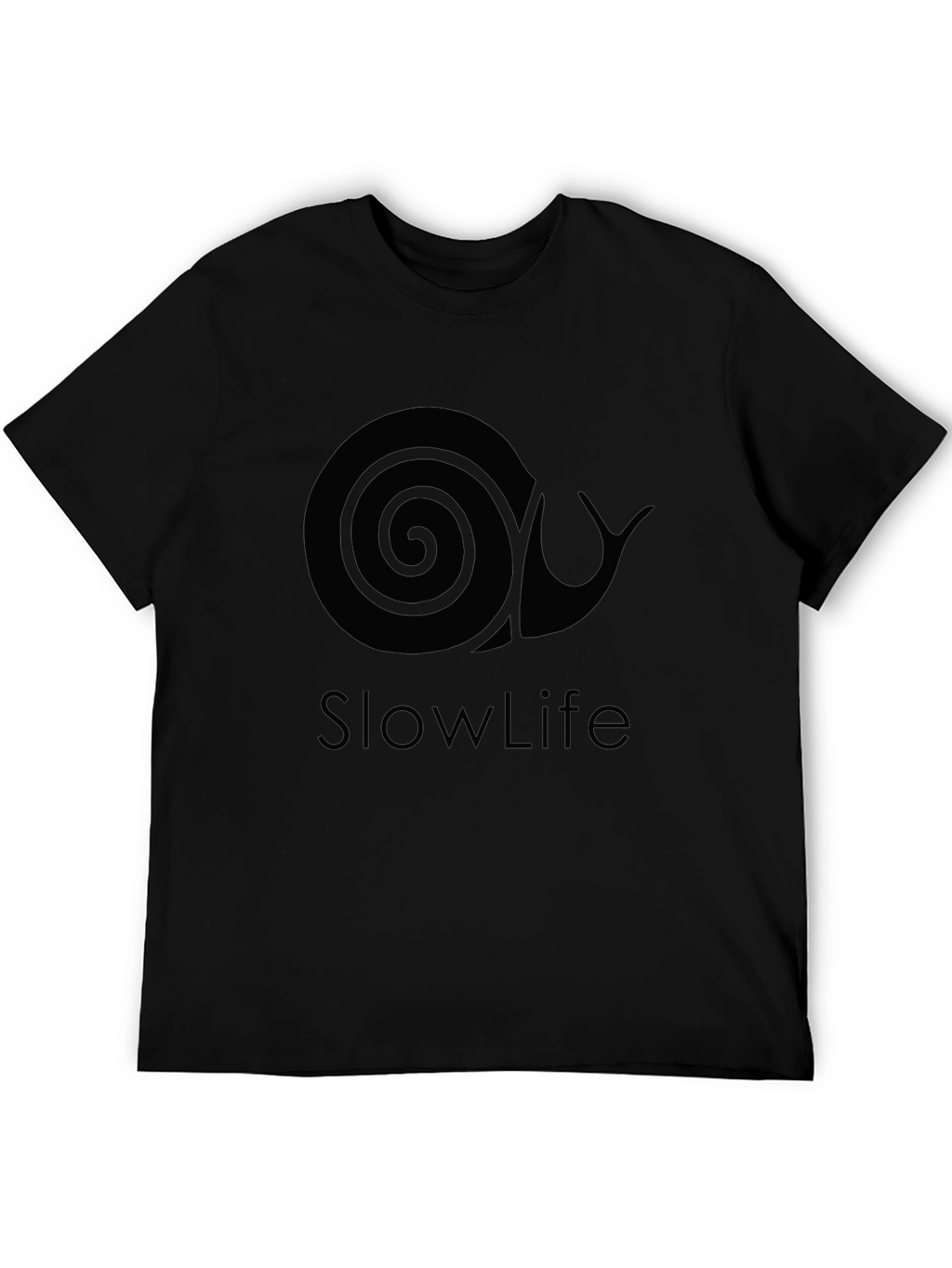 Slow Life Snail Graphic Tee - Relaxed Style