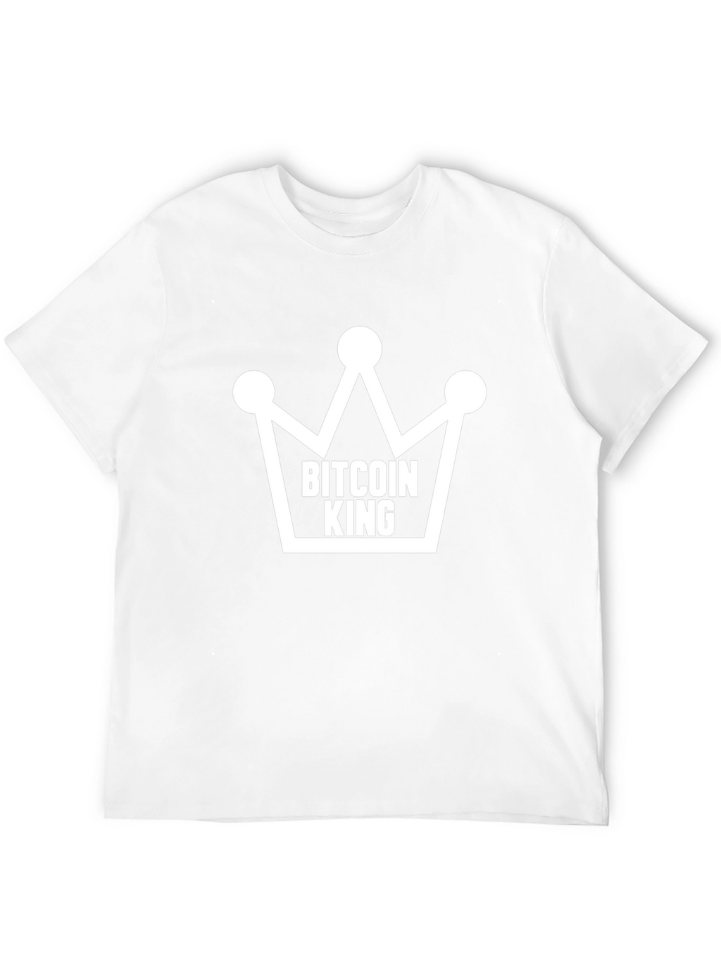 Bitcoin King T-Shirt - Crypto Crown Design