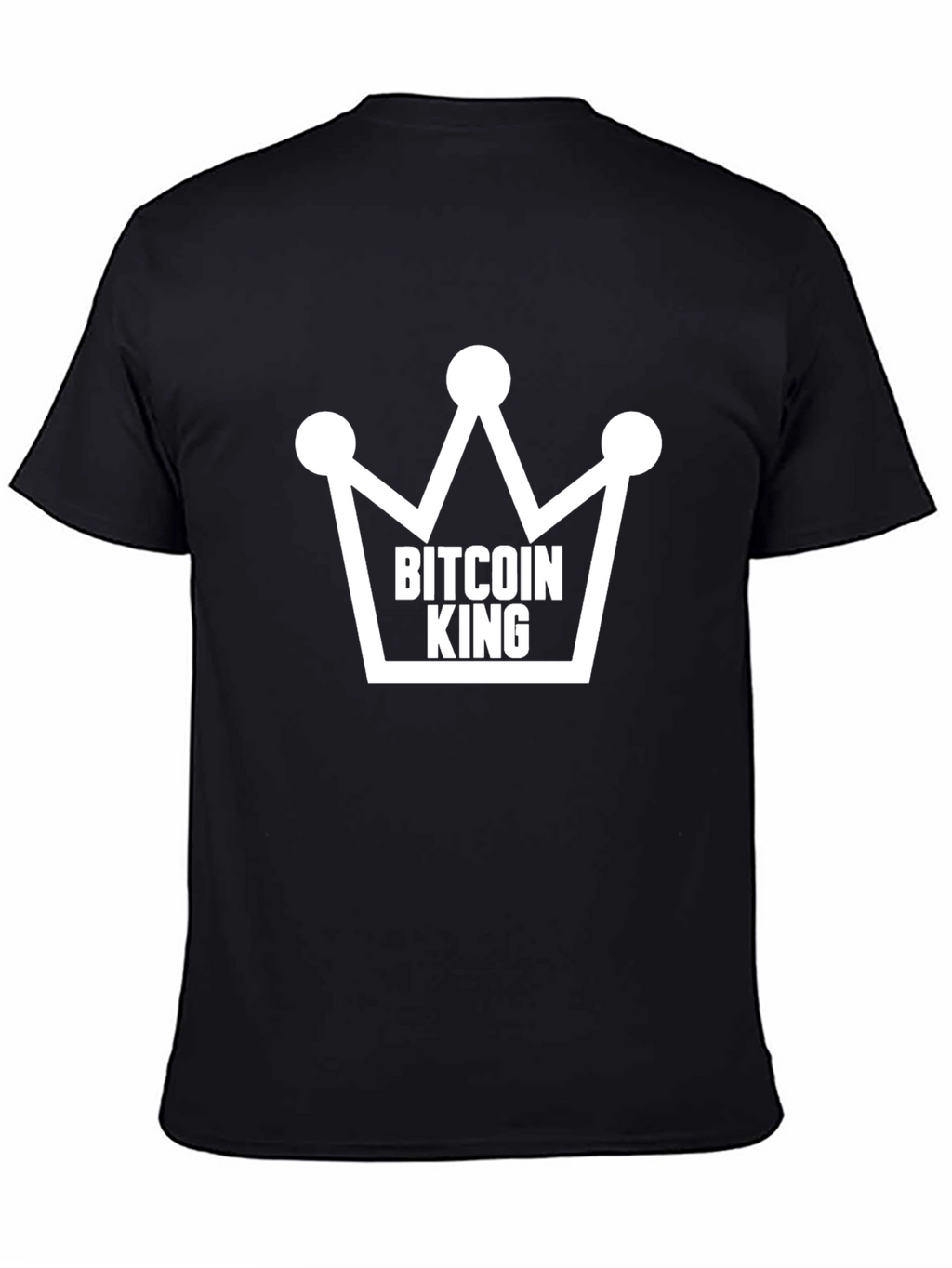 Bitcoin King T-Shirt - Crypto Crown Design