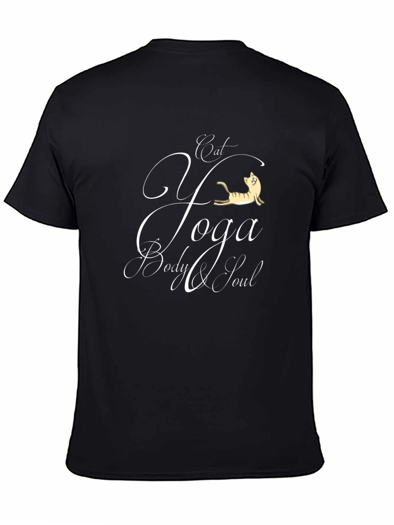 Cat Yoga T-Shirt - Body & Soul Comfort