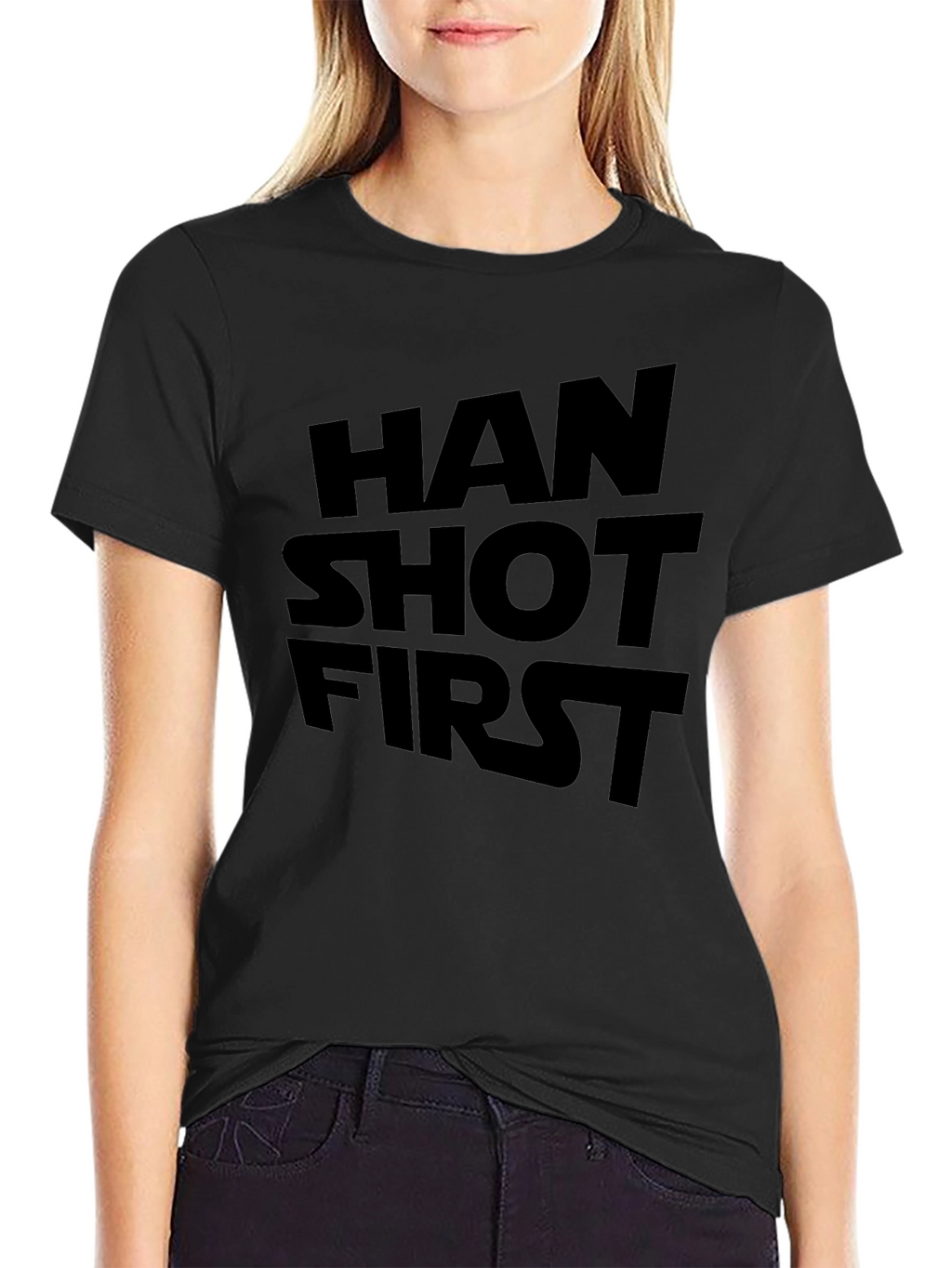 Han Shot First T-Shirt - Black Graphic Tee