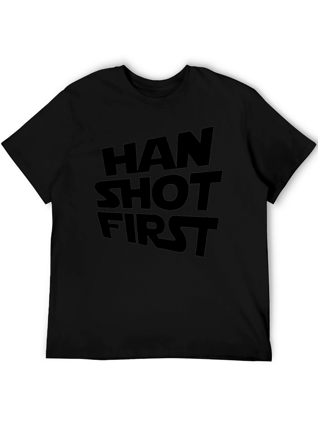 Han Shot First T-Shirt - Black Graphic Tee