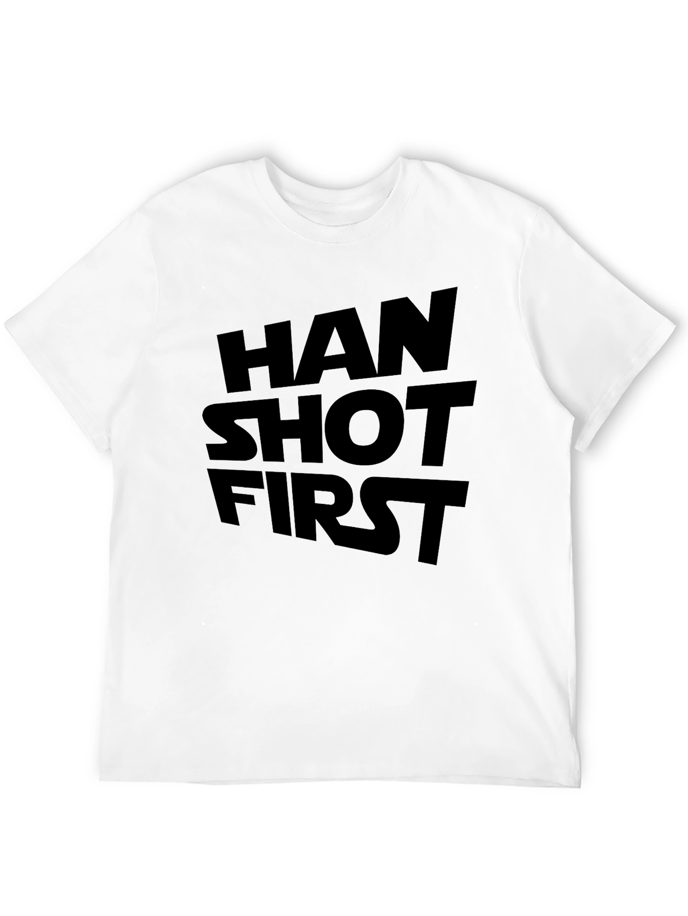 Han Shot First T-Shirt - Black Graphic Tee