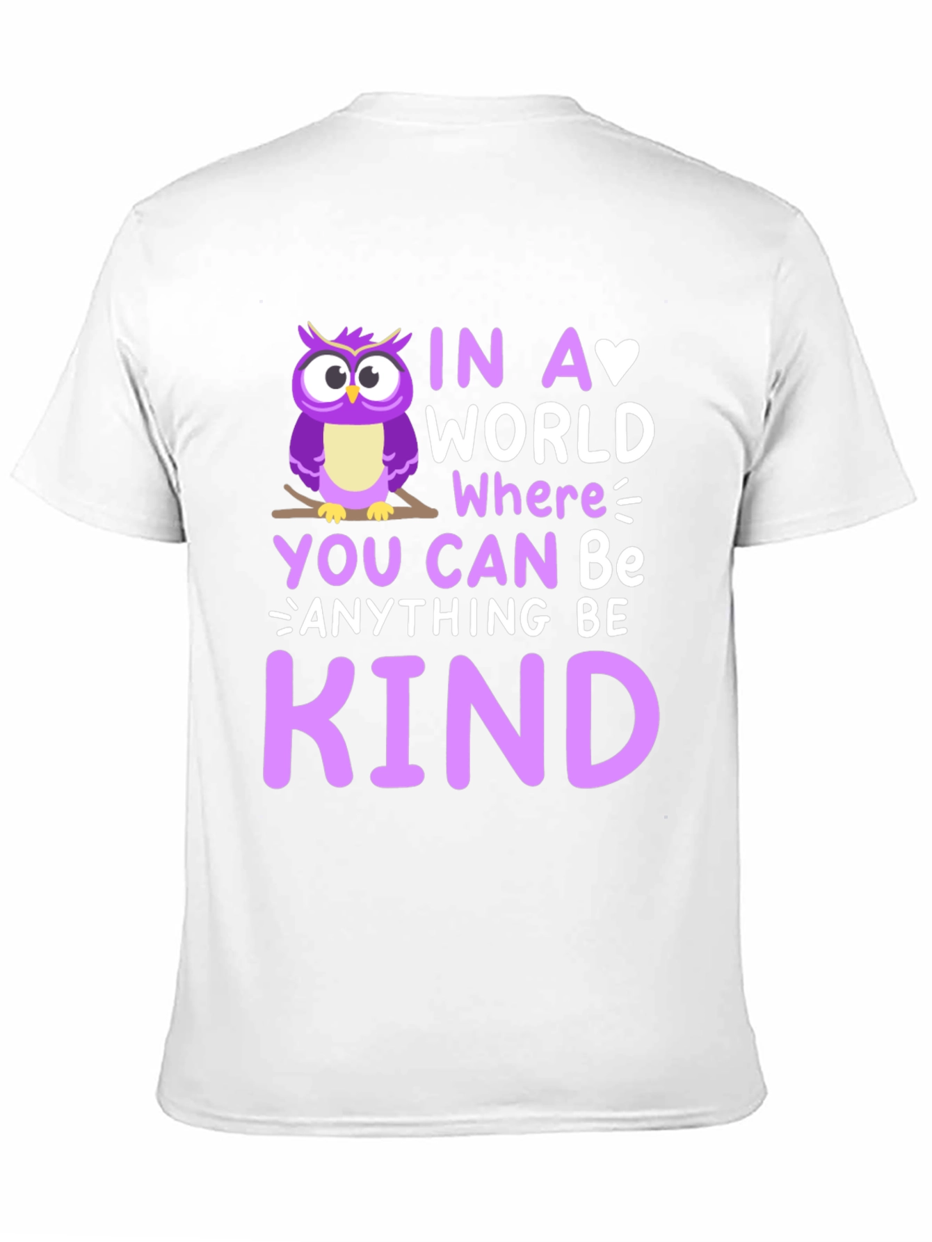 Be Kind Owl Graphic Tee - Soft Cotton Comfort