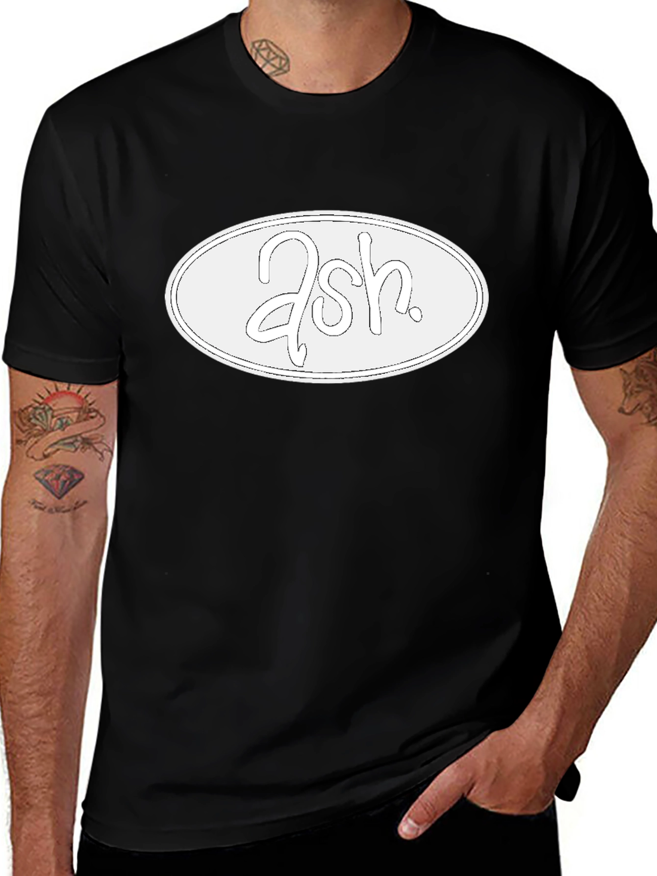 Ash Band Logo Black T-Shirt - Indie Rock Music Tee