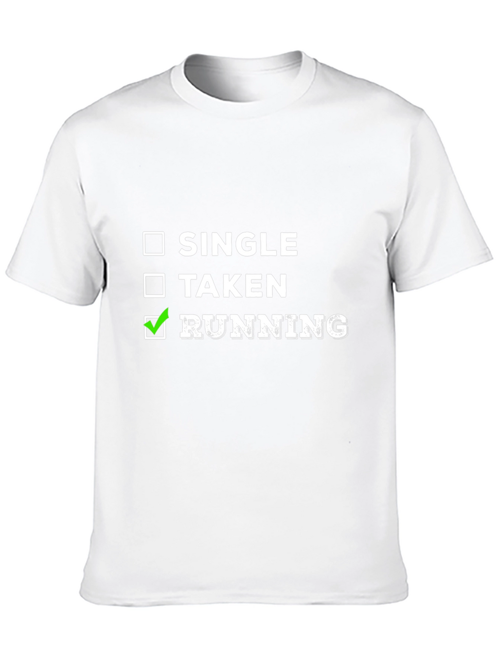 Running T-Shirt: Single Taken Running Checkbox Tee