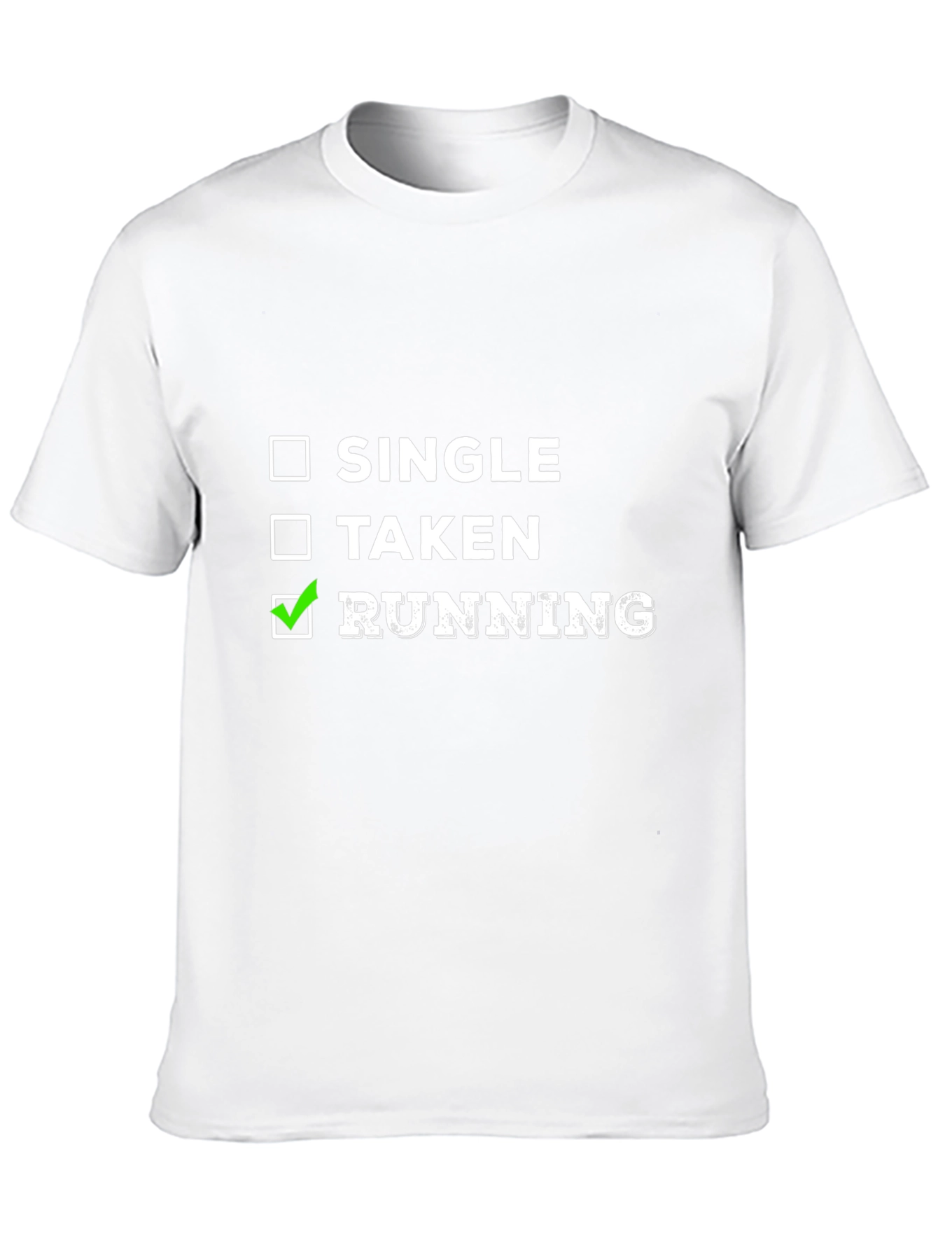 Running T-Shirt: Single Taken Running Checkbox Tee