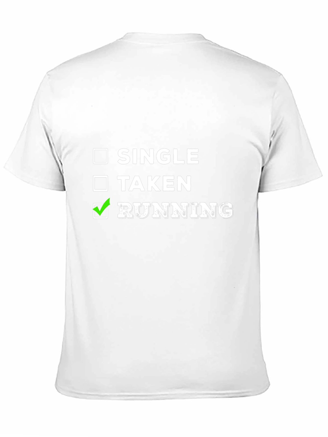 Running T-Shirt: Single Taken Running Checkbox Tee