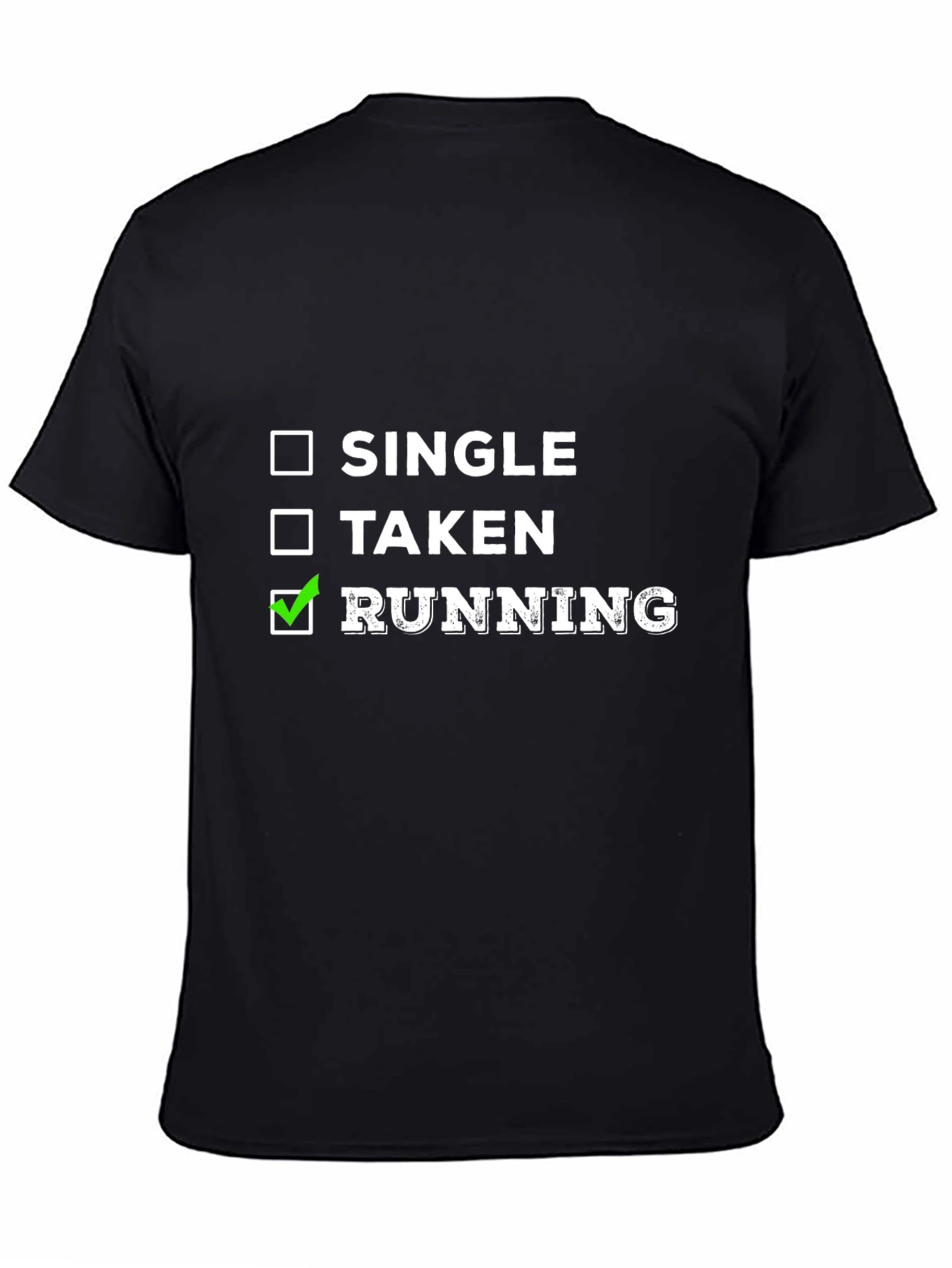 Running T-Shirt: Single Taken Running Checkbox Tee