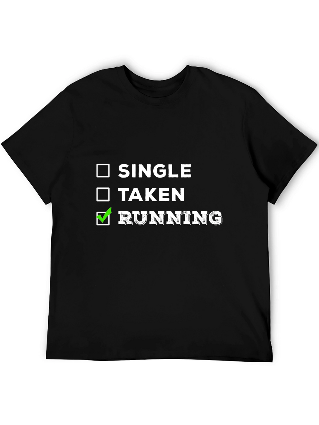 Running T-Shirt: Single Taken Running Checkbox Tee