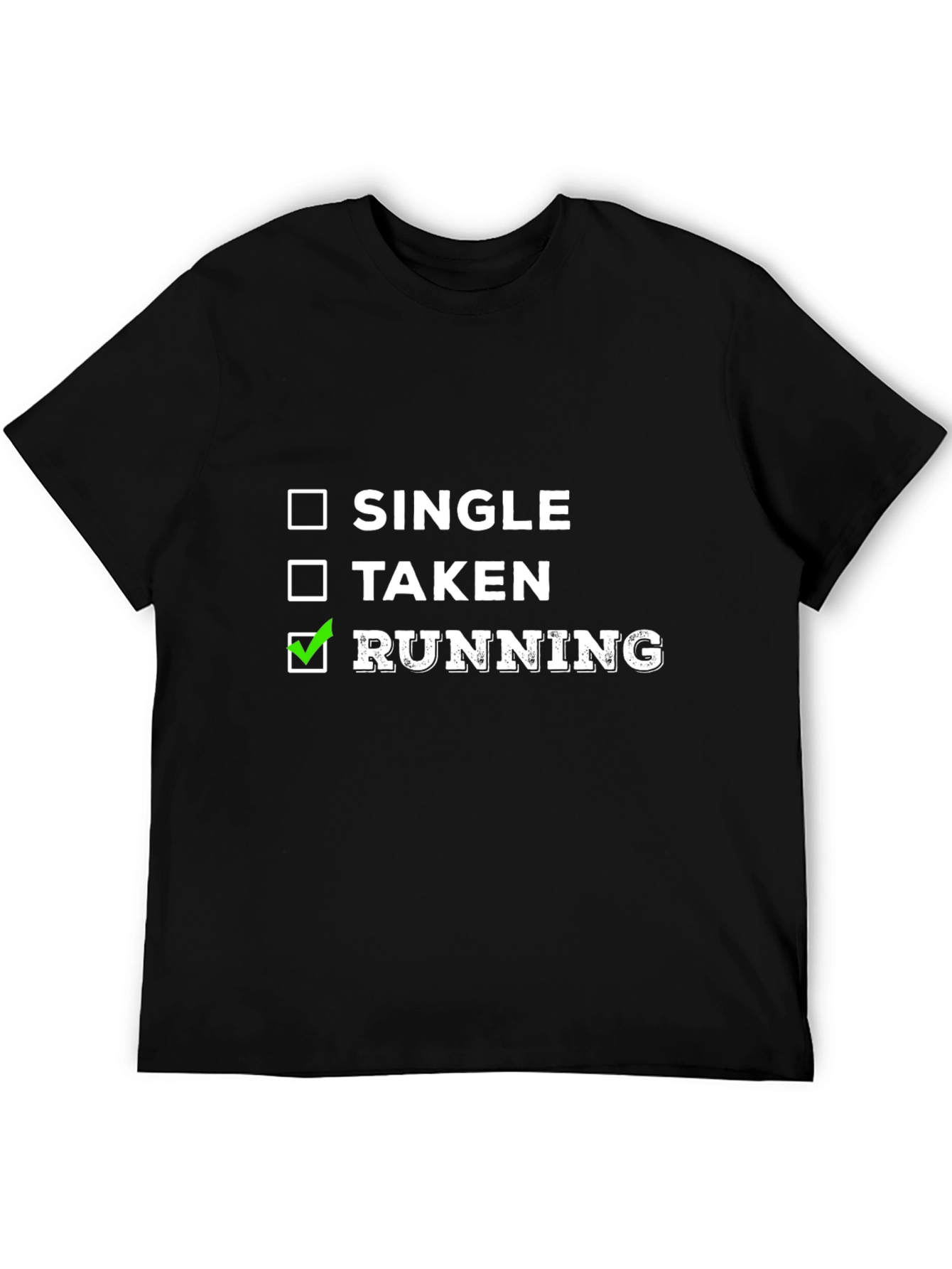 Running T-Shirt: Single Taken Running Checkbox Tee