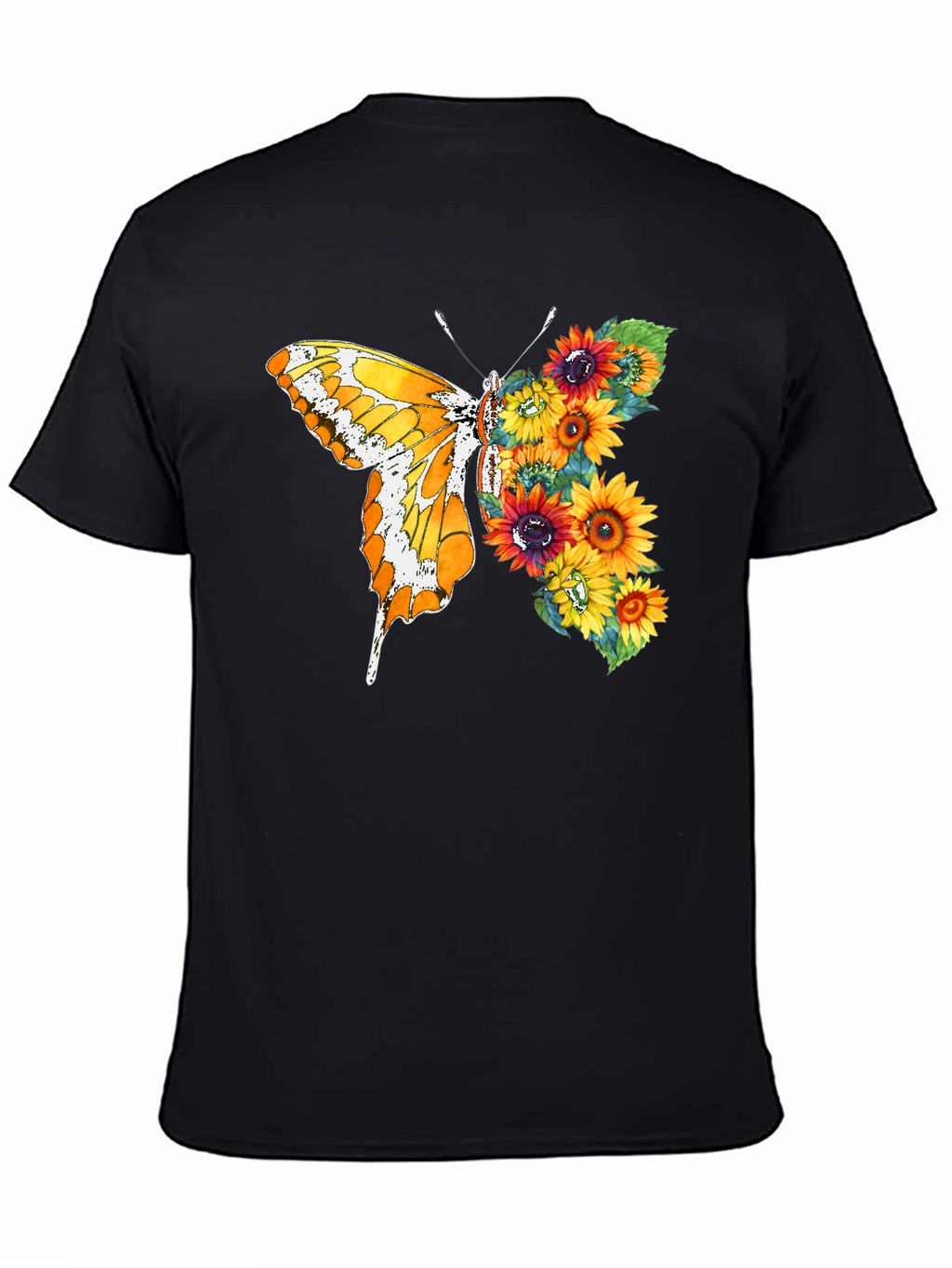 Butterfly Sunflower Graphic Tee