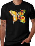 Butterfly Sunflower Graphic Tee