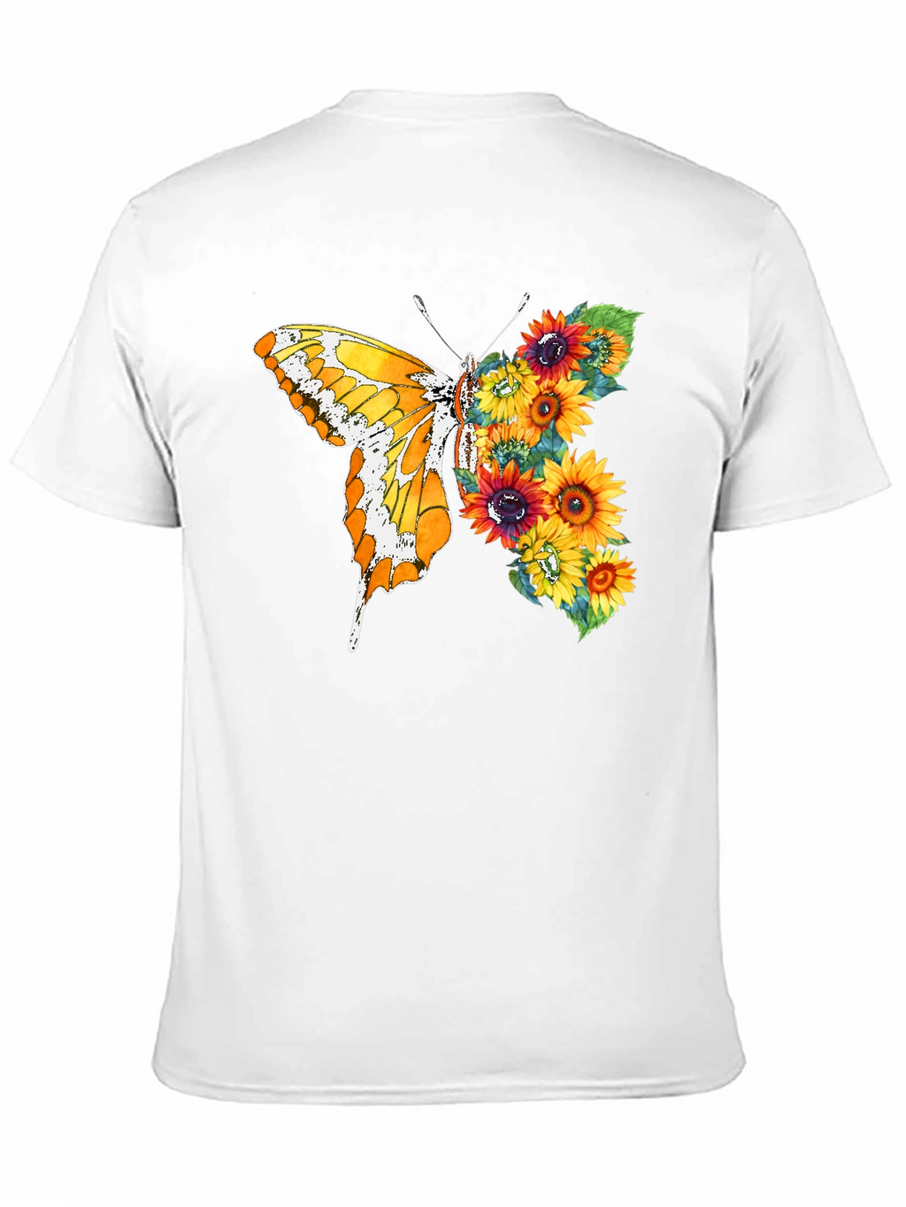 Butterfly Sunflower Graphic Tee