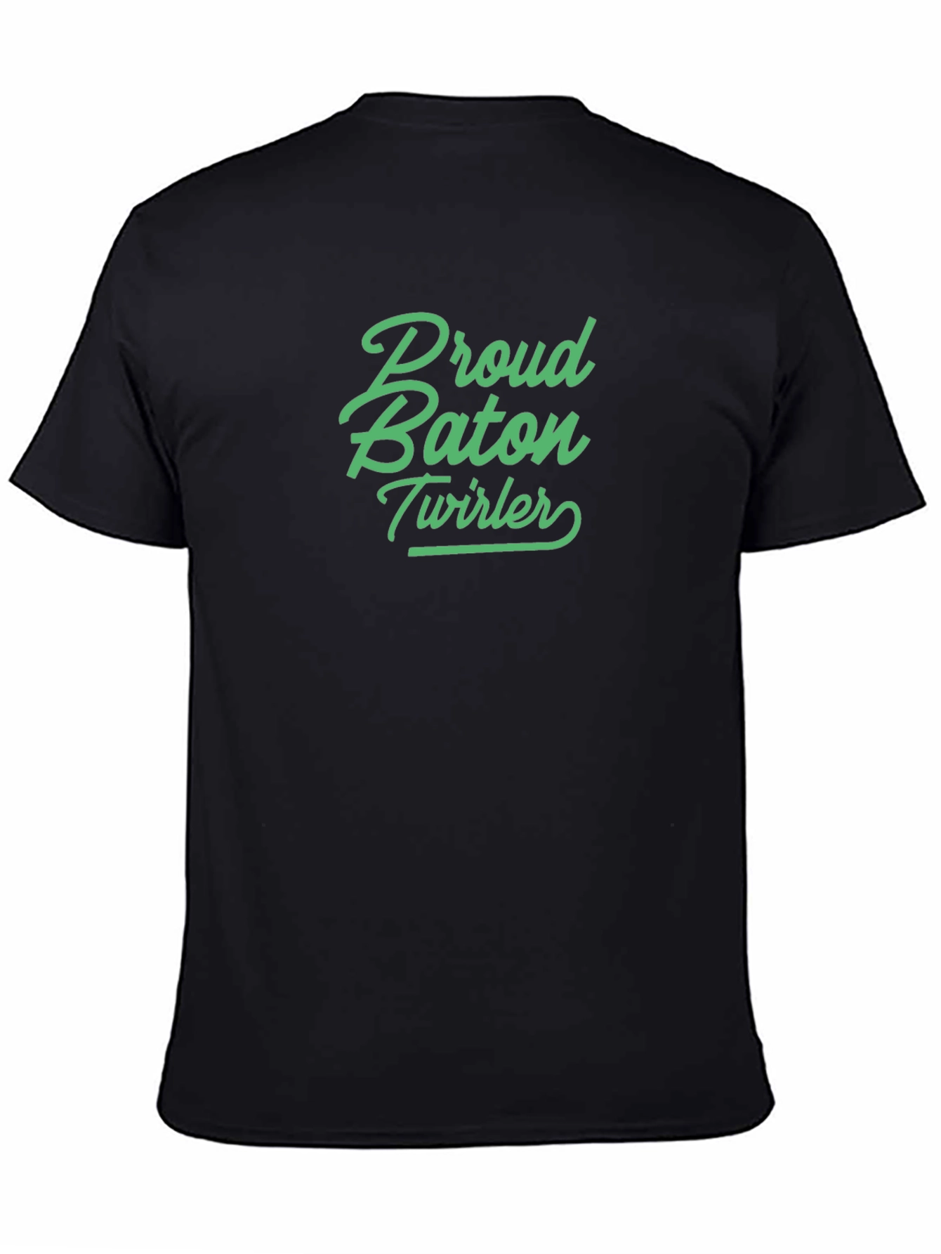 Proud Baton Twirler Black T-Shirt