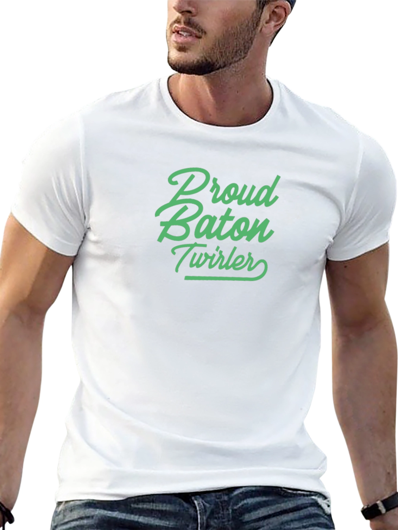 Proud Baton Twirler Black T-Shirt
