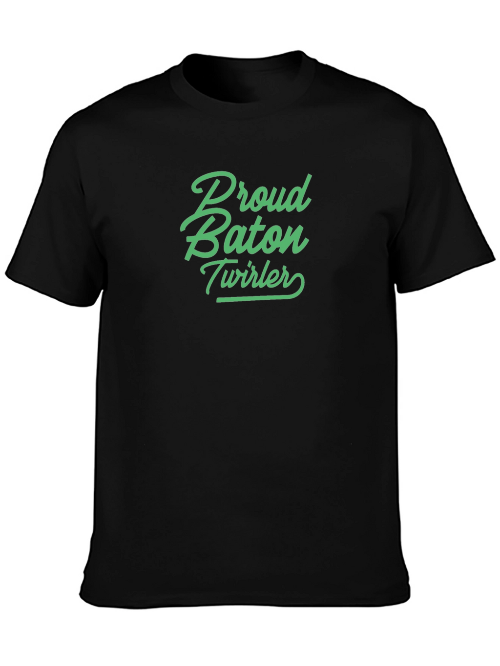 Proud Baton Twirler Black T-Shirt