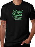 Proud Baton Twirler Black T-Shirt