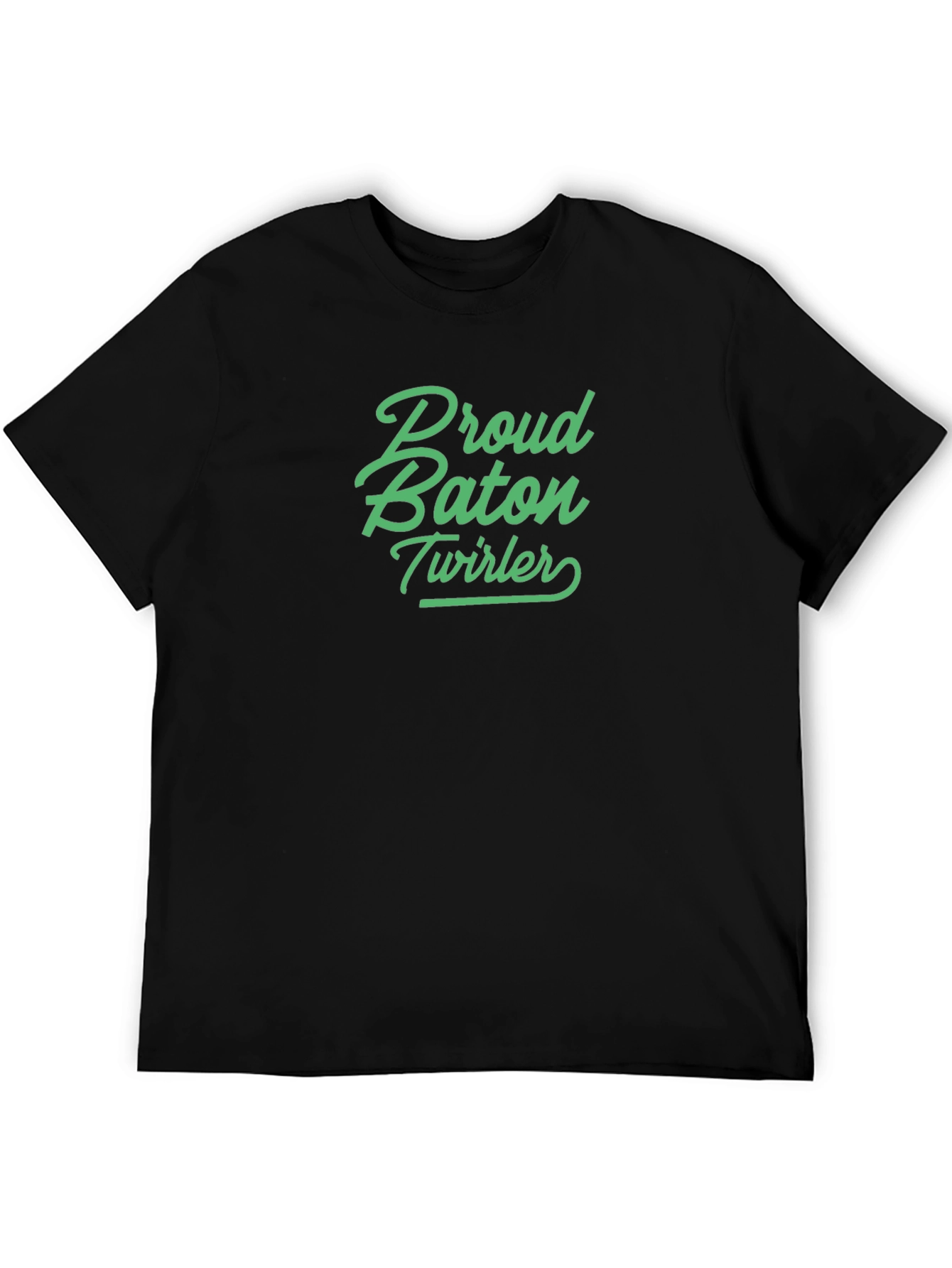 Proud Baton Twirler Black T-Shirt